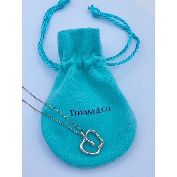 Tiffany & Co. Jewelry - Tiffany & Co. Sliver Elsa Peretti Apple Pendant Necklace 16 Inch